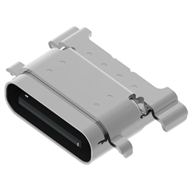 XB-ATCF-08-002 TYPE C 8P 모좌 방수 스트레치 케이스 쿼드 풋 커버 L=7.65MM, SMT 언발란스, 충전판